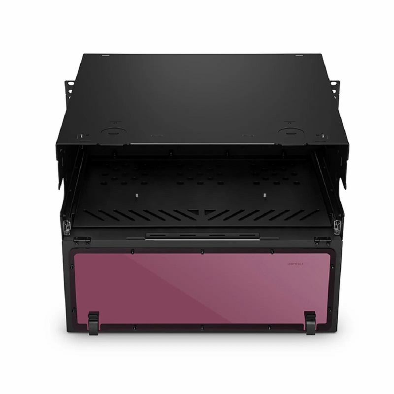 FyberOptix FHDA High Density 4U Rack Mount Enclosure Unloaded, Sliding Drawer, Holds up to 12 x FHDA Cassettes, Panels or Splice Trays, 432 Fibers (LC)