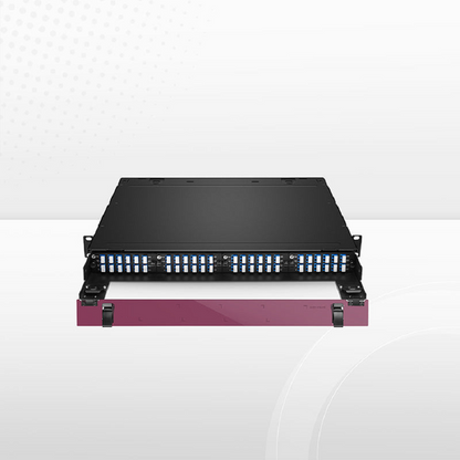 FyberOptix FHDA High Density 2U Rack Mount Enclosure Unloaded, Sliding Drawer, Holds up to 8 x FHDA Cassettes, Panels or Splice Trays, 288 Fibers (LC)
