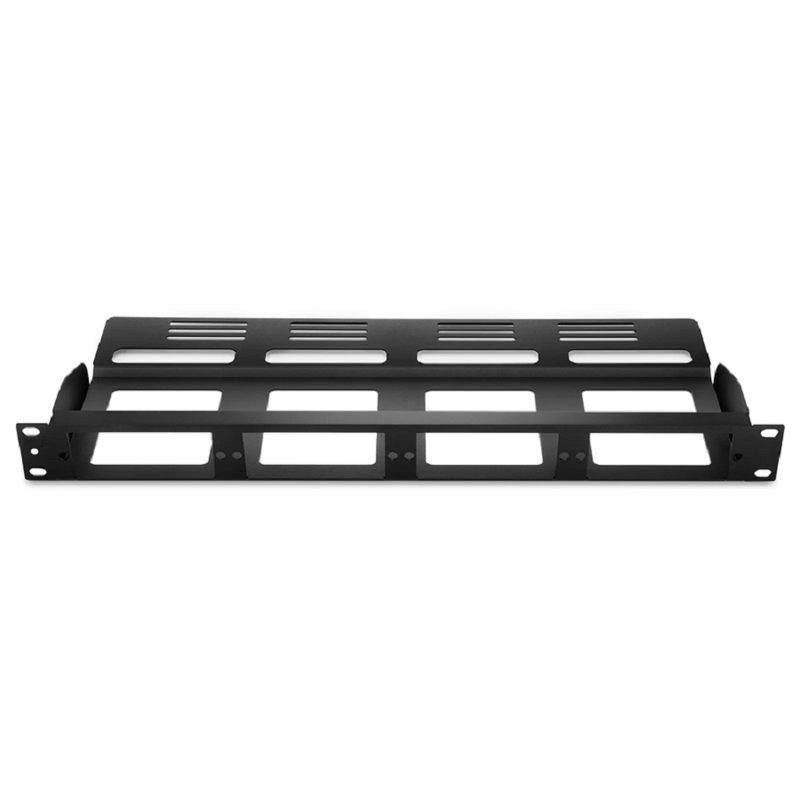 FyberOptix FHDA High Density 1U Rack Mount Modular Enclosure Unloaded, Rear Cable Managers, Holds up to 4 x FHDA Cassettes or Panels, 144 Fibers (LC)