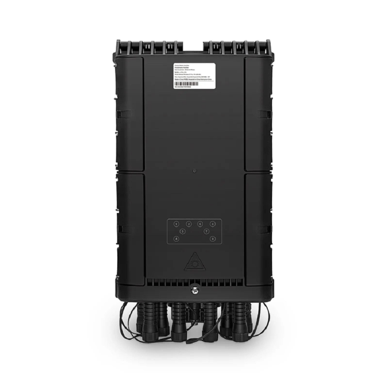 FyberOptix Fully Pre-Terminated Fiber Distribution Hub Box for Quick ODN, 1 Uncut Port, 2 Branch Ports and 8 SC/APC Hardened Adapters, Mechanical Seal, Supports 1:2/1:4/1:8 Mini Splitters, PP+GF, IP68, Wall/Pole/Aerial Mount, Indoor/Outdoor