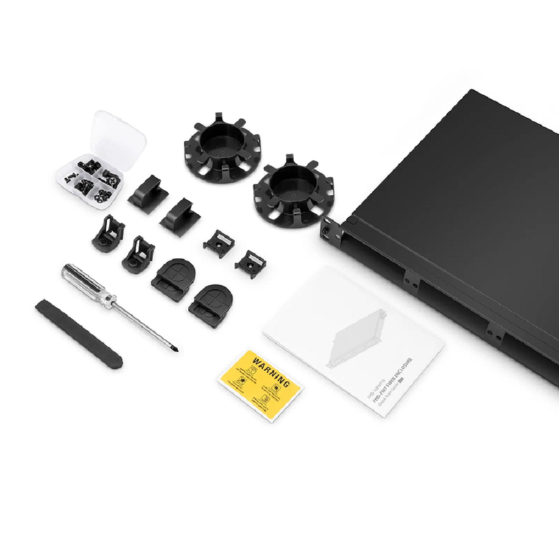 FyberOptix FHDâ„¢ High Density 1U Rack Mount Enclosure Unloaded, Tool-less Removable Top Cover, Holds up to 4 x FHDâ„¢ Cassettes, Panels, or Splice Trays, 144 Fibers (LC)
