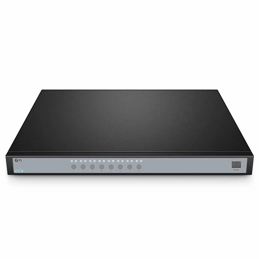 FyberOptix 8-Port VGA 1U Rack-Mount KVM Switch, 8 x VGA Cables Included