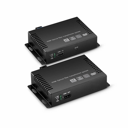 FyberOptix 4K HDMI Extender Set with Audio, EDID and RS232 via Single LC Fiber for 10km