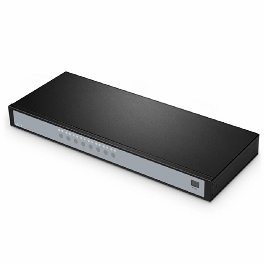 FyberOptix 16-Port VGA 1U Rack-Mount KVM Switch, 16 x VGA Cables Included