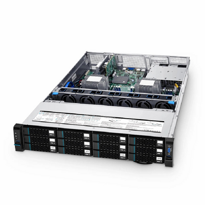 FyberOptix RS5220, 2U Rack Server, 2 x IntelA® XeonA® Scalable Processors, 2 X 32GB of Memory, 3 x 3.5'' Hot-swap SATA Drive Bays, 2 x RJ45 1GbE Ports, 800W Redundant