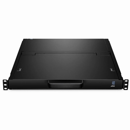 FyberOptix 16-Port Cat5 1U Rack-Mount KVM Over IP Switch with 17" Full HD LCD, 16 x RJ45 to VGA Interface Modules Included