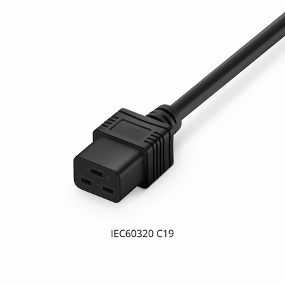 FyberOptix 10ft (3m) IEC60320 C14 to IEC60320 C19 14AWG 250V/15A Power Cord, Black