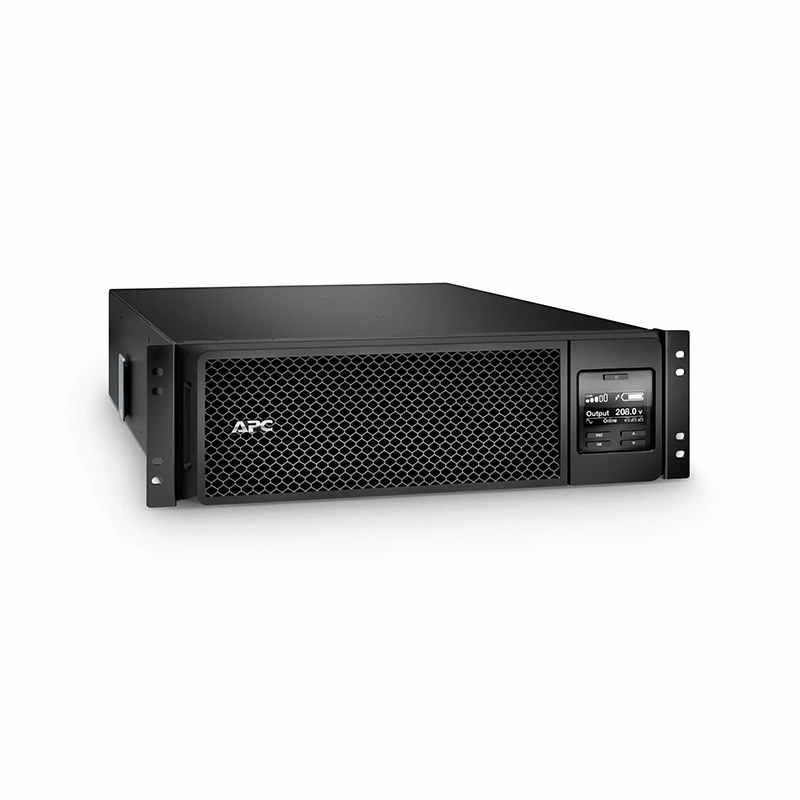 FyberOptix APCÂ® Smart-UPS On-Line 5000VA Rackmount 3U UPS, 4x C13+4x C19 IEC Outlets, Network Card+SmartSlot and 3 Backup Batteries Included
