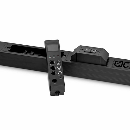 FyberOptix 7.36kW Single-Phase 32A/230V Monitored Rack PDU, 36 x C13 & 6 x C19 Outlets, IEC 309 32A 2P+E Plug, 10ft Cord, 0U Vertical