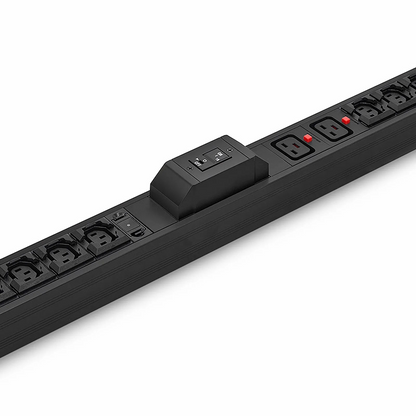 FyberOptix 7.36kW Single-Phase 32A/230V Basic Rack PDU, 20 x C13 & 4 x C19 Outlets, IEC309 32A 2P + E Plug, 10ft Cord, 0U Vertical