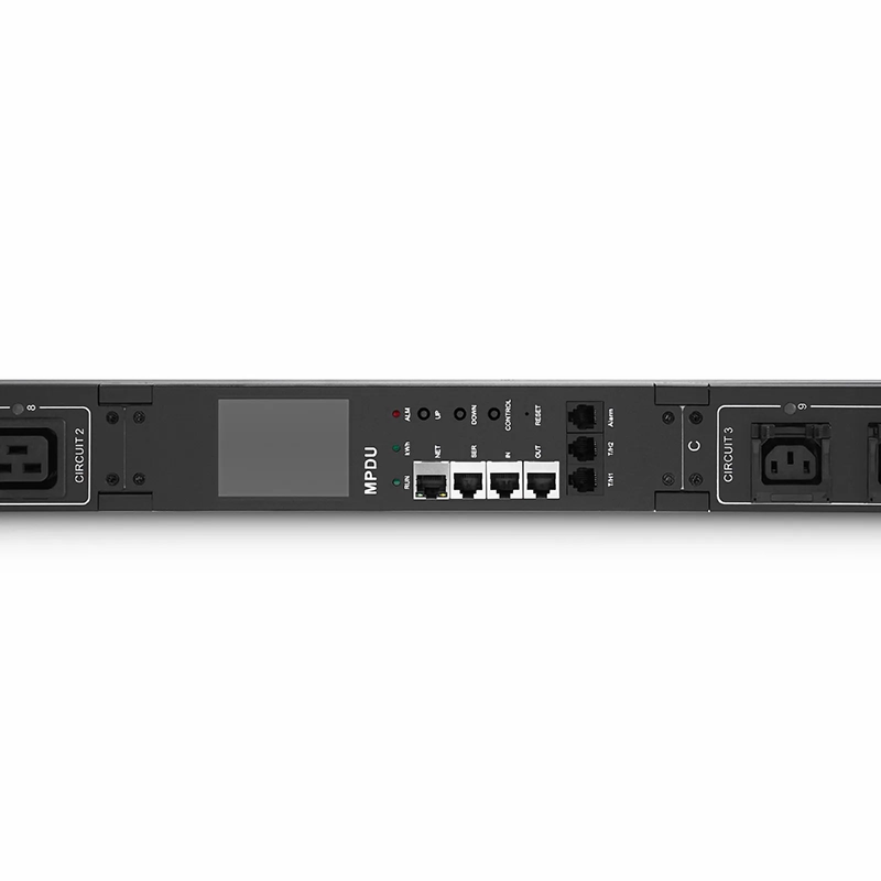 FyberOptix 21.06kW 3-Phase 32A/380V Switched Rack PDU, 21 x C13 & 3 x C19 Outlets, IEC309 32A 3P+N+E Plug, 10ft Cord, 0U Vertical