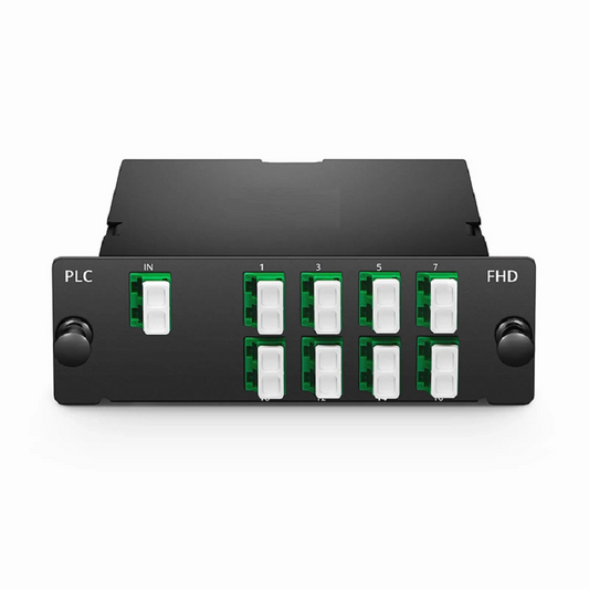FyberOptix 1 x 8 PLC Fiber Splitter, Standard FHDÃ¢â€žÂ¢ Cassette LC/APC, Singlemode, for Optical LAN