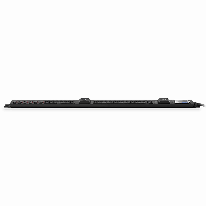 FyberOptix 14.49kW Single-Phase 63A/230V Basic Rack PDU, 21 x C13 & 6 x C19 Outlets, IEC309 63A 2P + E Plug, 10ft Cord, 0U Vertical