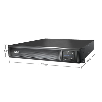 FyberOptix APC Smart-UPS X, Line Interactive, 1500VA/1350W, 120V, 8 x NEMA 5-15R Outlets, SmartConnect & SmartSlot, 1 Replaceable Battery Module Included, Rack 2U/Tower Convertible