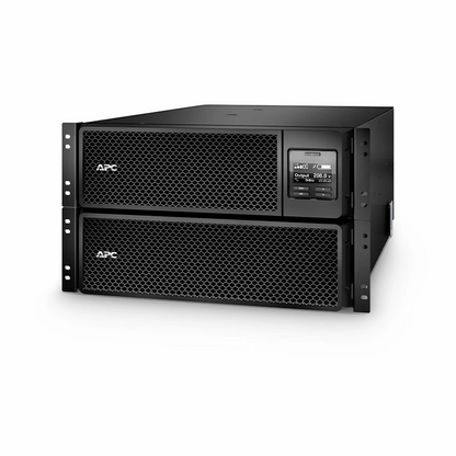 FyberOptix APC® Smart-UPS On-Line 10000VA/10000W Rackmount 6U UPS, 6x C13+4x C19 IEC Outlets, Network Card+SmartSlot and 1 Backup Battery Included