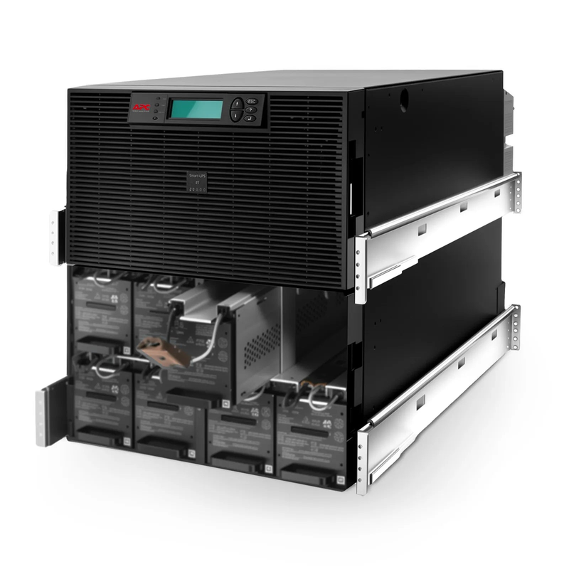 FyberOptix APC Smart-UPS RT, 20kVA/16kW, 208V, 4 x L6-20R & 2 x L6-30R NEMA Outlets, LCD & SmartSlot, 4 Replaceable Battery Modules Included, Rack 12U