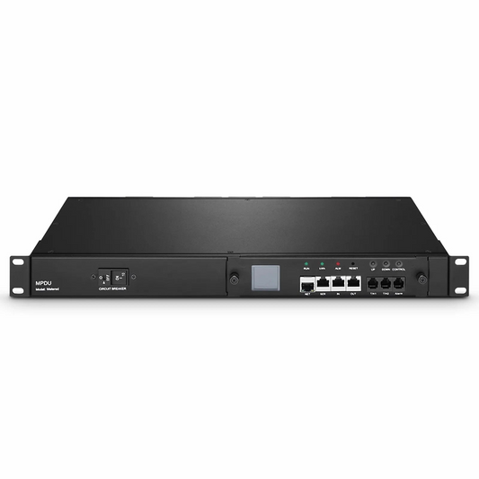 FyberOptix 1.20kW Single-Phase 10A/120V Monitored Rack PDU, 8 x C13 Outlets, IEC320 C14 Plug, 6.6ft Cord, 1U Rack-Mount