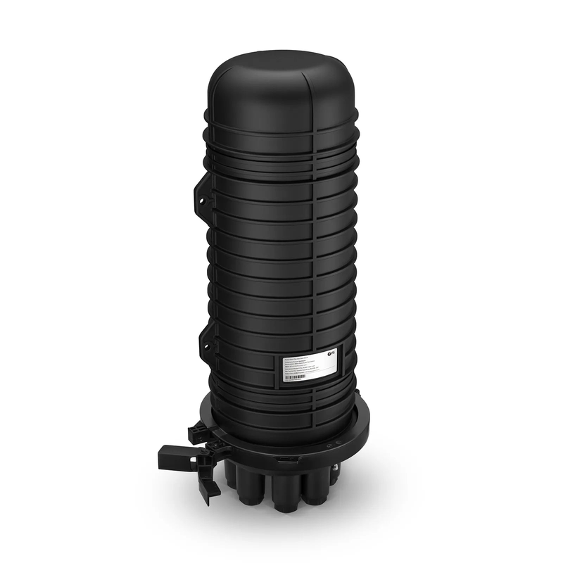 FyberOptix 288 Fibers 1In-6Out Dome Fiber Optic Splice Closure, Mechanical Seal, with 1 Pre-installed Fusion Splice Tray
