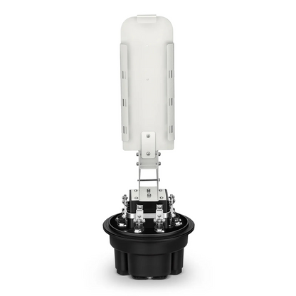 FyberOptix 288 Fibers 1In-6Out Dome Fiber Optic Splice Closure, Mechanical Seal, with 1 Pre-installed Fusion Splice Tray