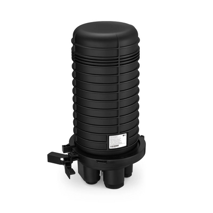 FyberOptix 240 Fibers 1In-4Out Dome Fiber Optic Splice Closure, Mechanical Seal, with 1 Pre-installed Fusion Splice Tray