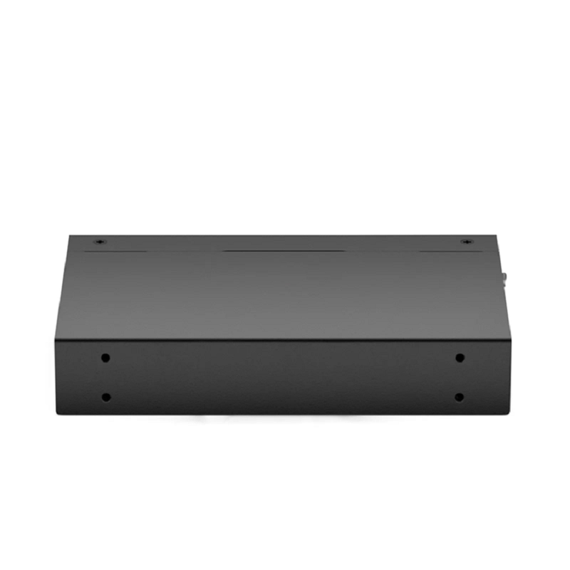 FyberOptix Managed 1x 100M/1G/2.5G/5G/10GBase-T RJ45 to 2x 10GBase-X SFP+ 10Gigabit Ethernet Media Converter, British Plug Standard