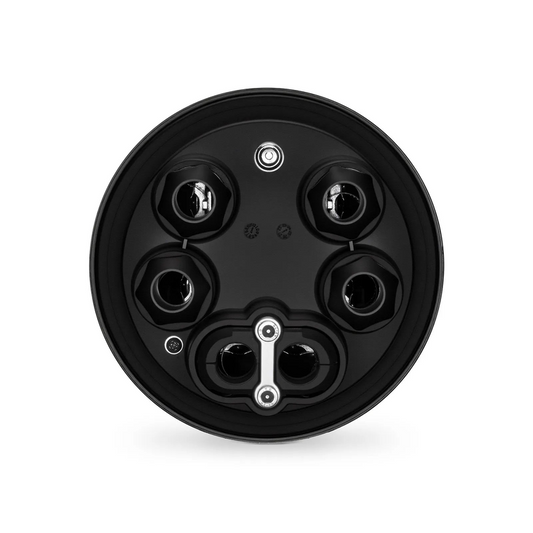 FyberOptix 144 Fibers Dome Fiber Optic Splice Closure, 1 Oval Port and 4 Round Ports, Mechanical Seal, with 1 Pre-installed Splice Tray