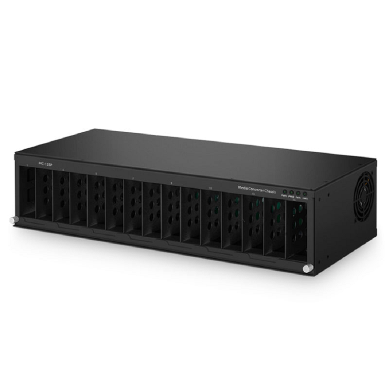 FyberOptix 15 Slots Media Converter Chassis, 19'' Rack Mount, Single Power AC 100~240V
