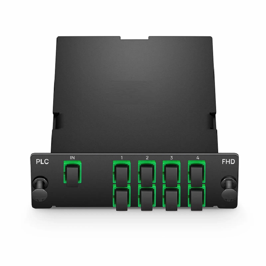 FyberOptix 1 x 8 PLC Fiber Splitter, Standard FHDÃ¢â€žÂ¢ Cassette SC/APC, Singlemode, for Optical LAN