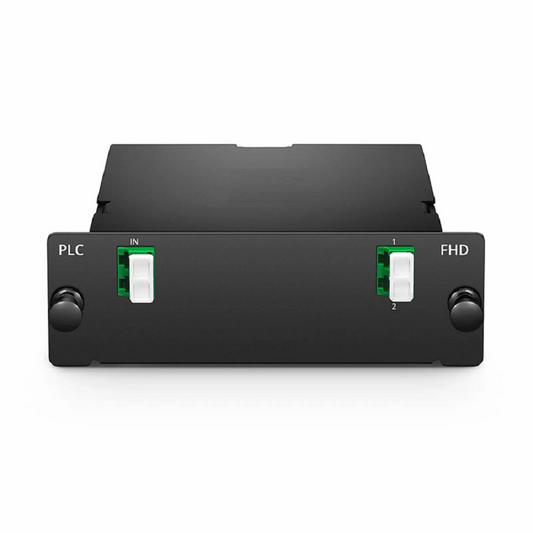 FyberOptix 1 x 2 PLC Fiber Splitter, Standard FHDÃ¢â€žÂ¢ Cassette LC/APC, Singlemode, for Optical LAN