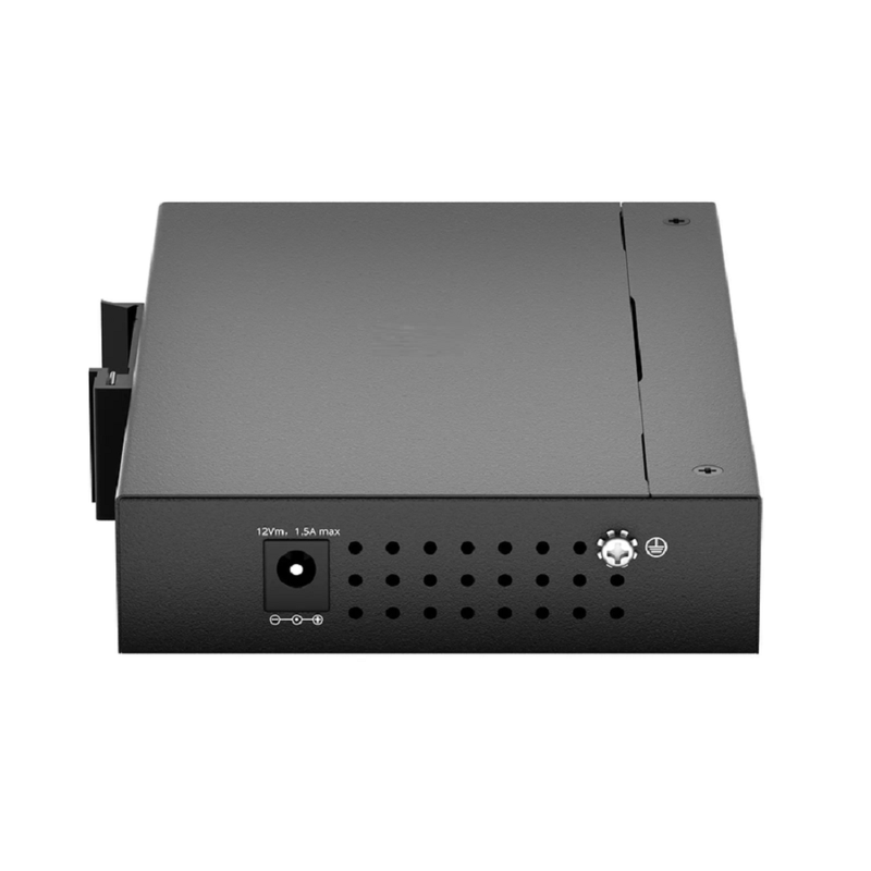 FyberOptix Managed 1x 10GBase-X to 1x 10GBase-X 2SFP+ 10Gigabit Ethernet Media Converter, British Plug Standard