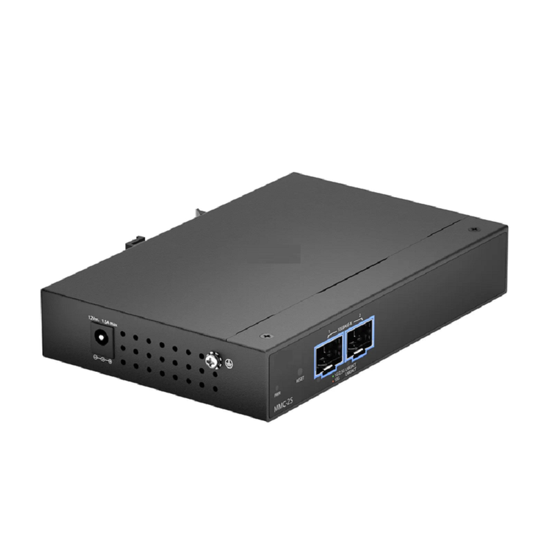 FyberOptix Managed 1x 10GBase-X to 1x 10GBase-X 2SFP+ 10Gigabit Ethernet Media Converter, British Plug Standard