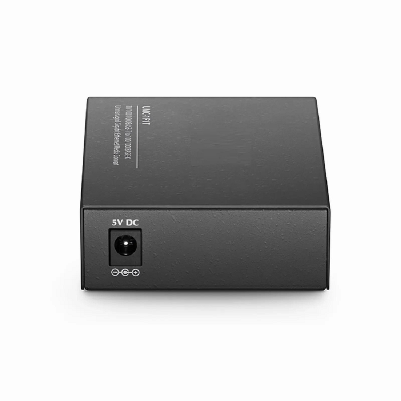 FyberOptix Unmanaged 1x 10/100/1000Base-T RJ45 to 1x 100/1000Base-X SFP Gigabit Ethernet Media Converter, American Plug Standard