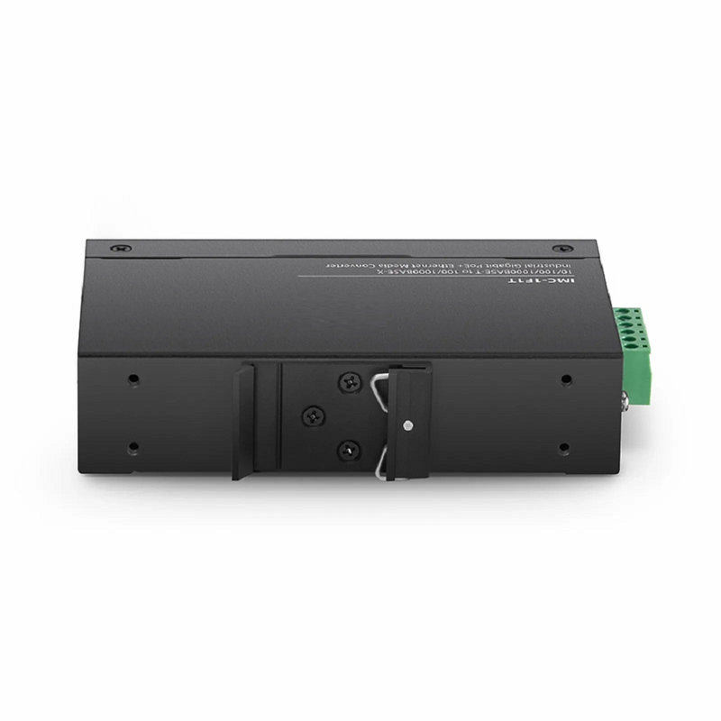 FyberOptix Industrial Unmanaged 1x 10/100/1000Base-T RJ45 to 1x 100/1000Base-X SFP Gigabit PoE+ Ethernet Media Converter