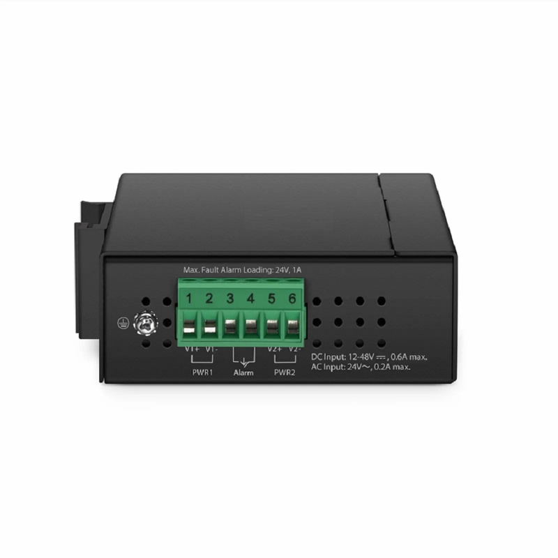FyberOptix Industrial 1x 100M/1G/2.5G/5G/10GBase-T RJ45 to 1x 10GBase-X SFP+ 10Gigabit Ethernet Media Converter