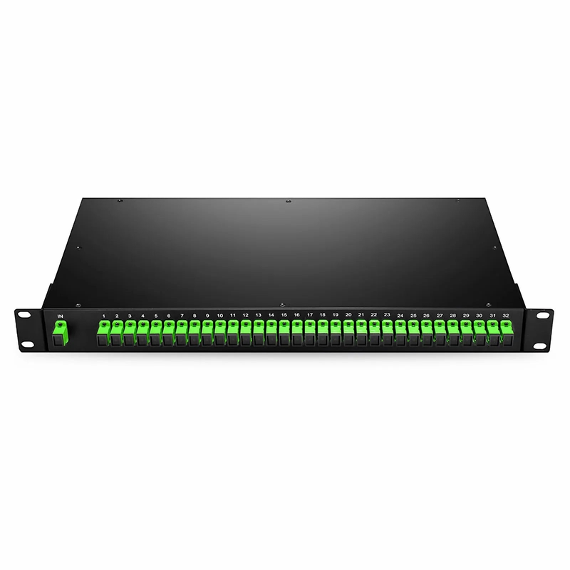 FyberOptix 1 x 32 PLC Fiber Splitter, 1U 19" Rack Mount, SC/APC, Singlemode