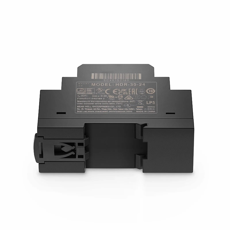 FyberOptix 30W 24VDC Ultra Slim Step-Shaped DIN Rail Industrial Power Supply