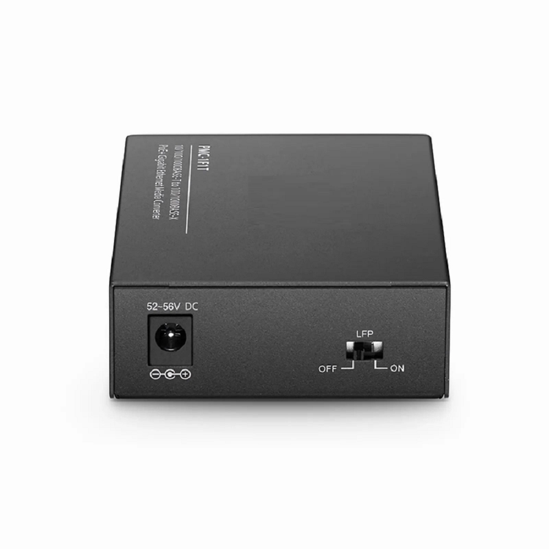 FyberOptix Managed 1x 10/100/1000Base-T RJ45 to 1x 100/1000Base-X SFP Gigabit Ethernet Media Converter, American Plug Standard