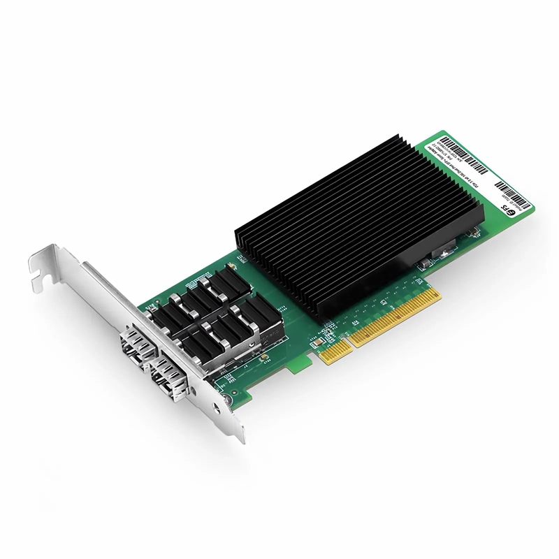FyberOptix Intel X710-BM2 Based Ethernet Network Interface Card, 10G Dual-Port SFP+, PCIe 3.0 x 8, Comparable to Intel X710-DA2, Full Height&Low Profile