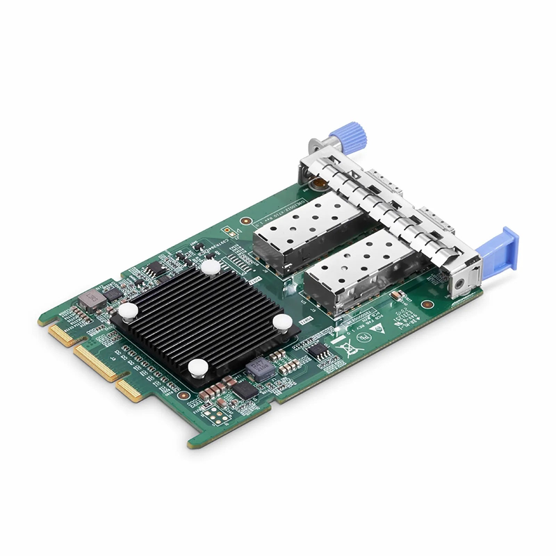 FyberOptix Intel X710-BM2 Based Ethernet Network Interface Card, 10G Dual-Port SFP+, OCP 3.0, PCIe 3.0 x 8, Comparable to Intel X710-DA2 OCP 3.0, Thumbscrew (Pull-tab) Bracket