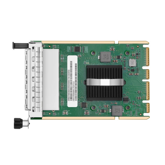 FyberOptix Intel I350-AM4 Based Ethernet Network Interface Card, 1G Quad-Port RJ45, OCP3.0, PCIe 2.0 x4, Comparable to Intel I350-T4, Tall&Short Bracket