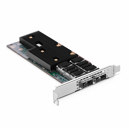 FyberOptix BroadcomA® BCM957608-P2200GQF00 Ethernet Network Interface Card, 200G Dual-Port QSFP112, PCIe 5.0 x 16, Standard & Low Profile