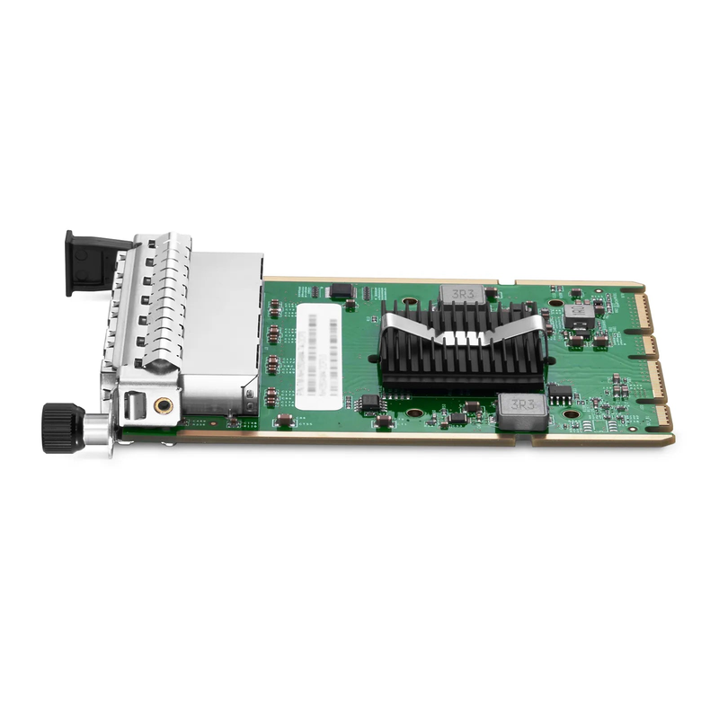 FyberOptix Intel I350-AM4 Based Ethernet Network Interface Card, 1G Quad-Port RJ45, OCP3.0, PCIe 2.0 x4, Comparable to Intel I350-T4, Tall&Short Bracket