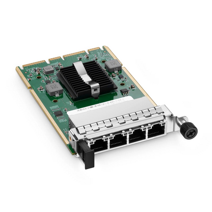 FyberOptix Intel I350-AM4 Based Ethernet Network Interface Card, 1G Quad-Port RJ45, OCP3.0, PCIe 2.0 x4, Comparable to Intel I350-T4, Tall&Short Bracket