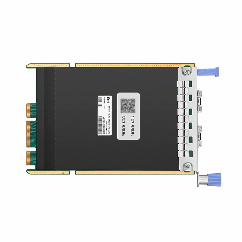 FyberOptix Intel X710-BM2 Based Ethernet Network Interface Card, 10G Dual-Port SFP+, OCP 3.0, PCIe 3.0 x 8, Comparable to Intel X710-DA2 OCP 3.0, Thumbscrew (Pull-tab) Bracket