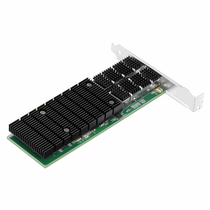 FyberOptix Intel E810-CAM2 Based Ethernet Network Interface Card, 100G Dual-Port QSFP28, PCIe 4.0 x 16, Comparable to Intel E810-CQDA2, Full Height&Low Profile
