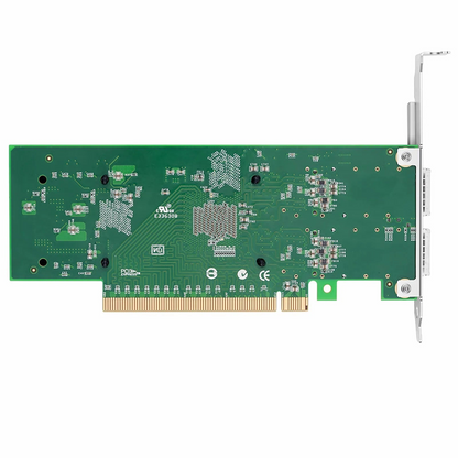FyberOptix Intel E810-CAM2 Based Ethernet Network Interface Card, 100G Dual-Port QSFP28, PCIe 4.0 x 16, Comparable to Intel E810-CQDA2, Full Height&Low Profile