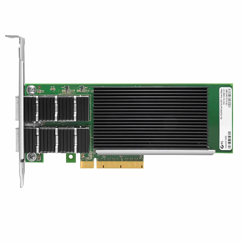 FyberOptix Intel XL710-BM2 Based Ethernet Network Interface Card, 40G Dual-Port QSFP+, PCIe 3.0 x 8, Comparable to Intel XL710-QDA2, Full Height&Low Profile