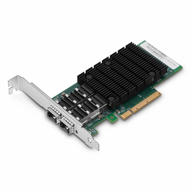 FyberOptix Intel 82599ES Based Ethernet Network Interface Card, 10G Dual-Port SFP+, PCIe 2.0 x8, Comparable to Intel X520-DA2, Full Height&Low Profile