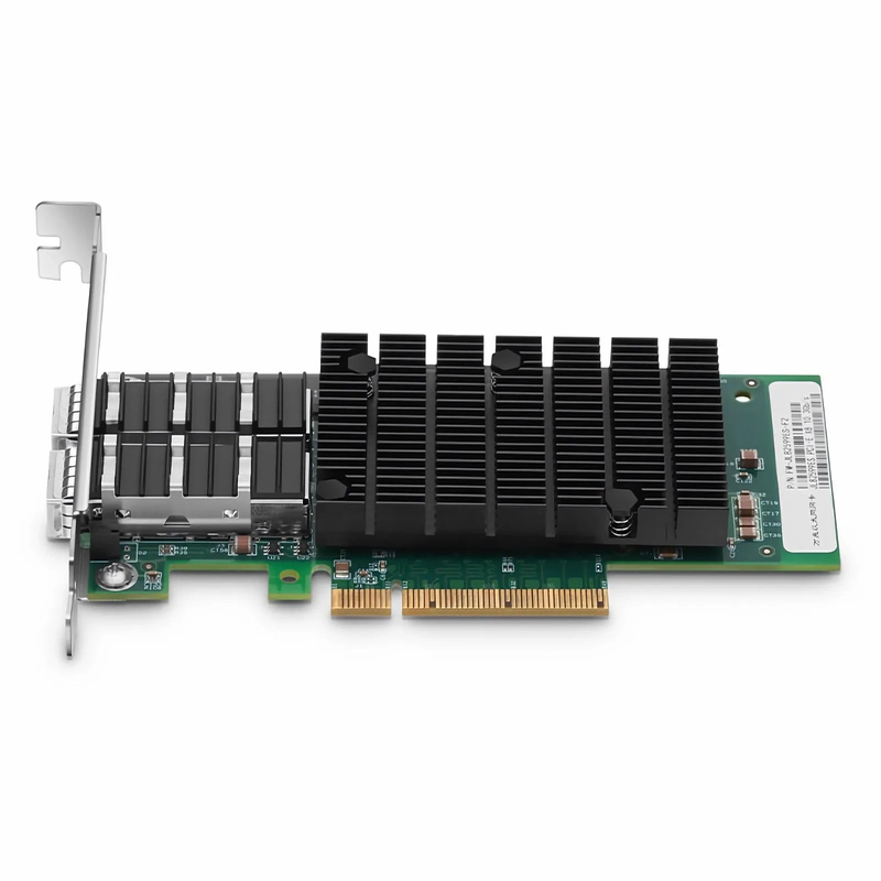 FyberOptix Intel 82599ES Based Ethernet Network Interface Card, 10G Dual-Port SFP+, PCIe 2.0 x8, Comparable to Intel X520-DA2, Full Height&Low Profile