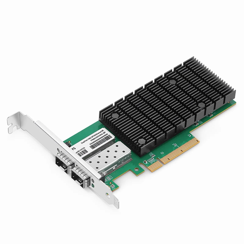 FyberOptix Intel E810-XXVAM2 Based Ethernet Network Interface Card, 25G Dual-Port SFP28, PCIe 4.0 x 8, Comparable to Intel E810-XXVDA2, Full Height&Low Profile